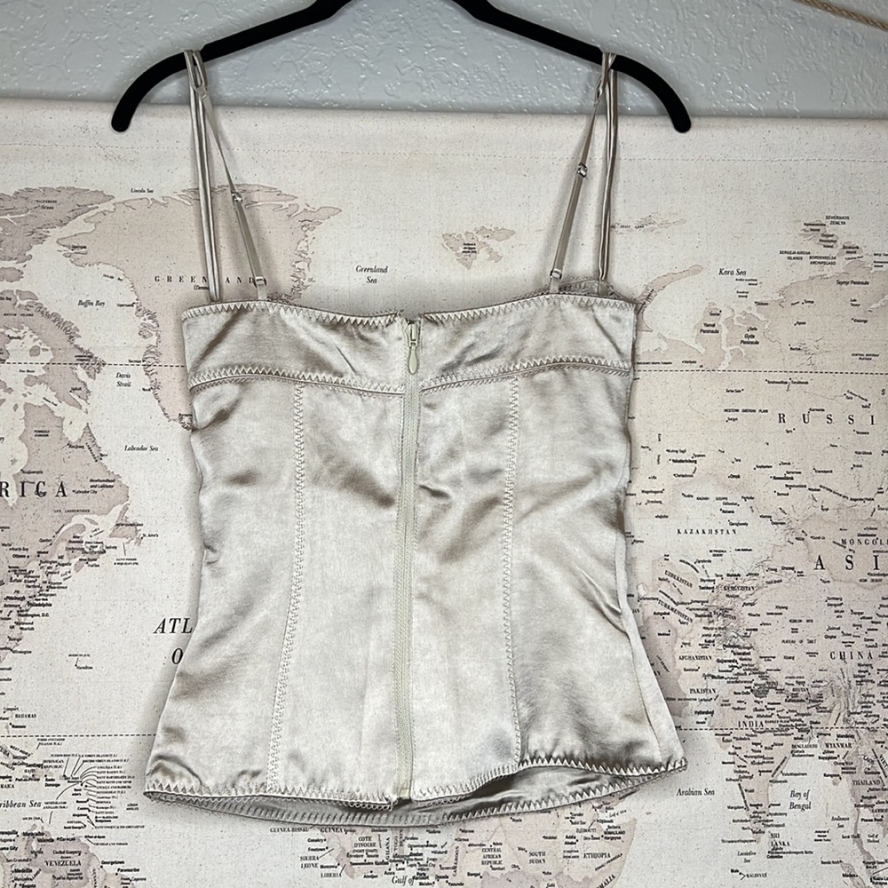 HOUSE OF CB 'Chantal' Champagne Satin Corset NWOT - Picture 13 of 15